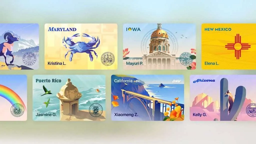 Apple Wallet ID cards