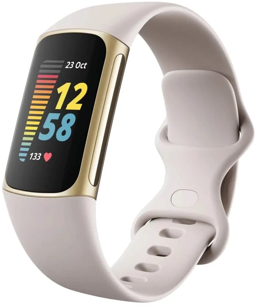 Fitbit Charge 5 8 Fitbit Charge 5 Lunar White/Soft Gold