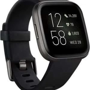Fitbit Versa 2 Carbon/Schwarz