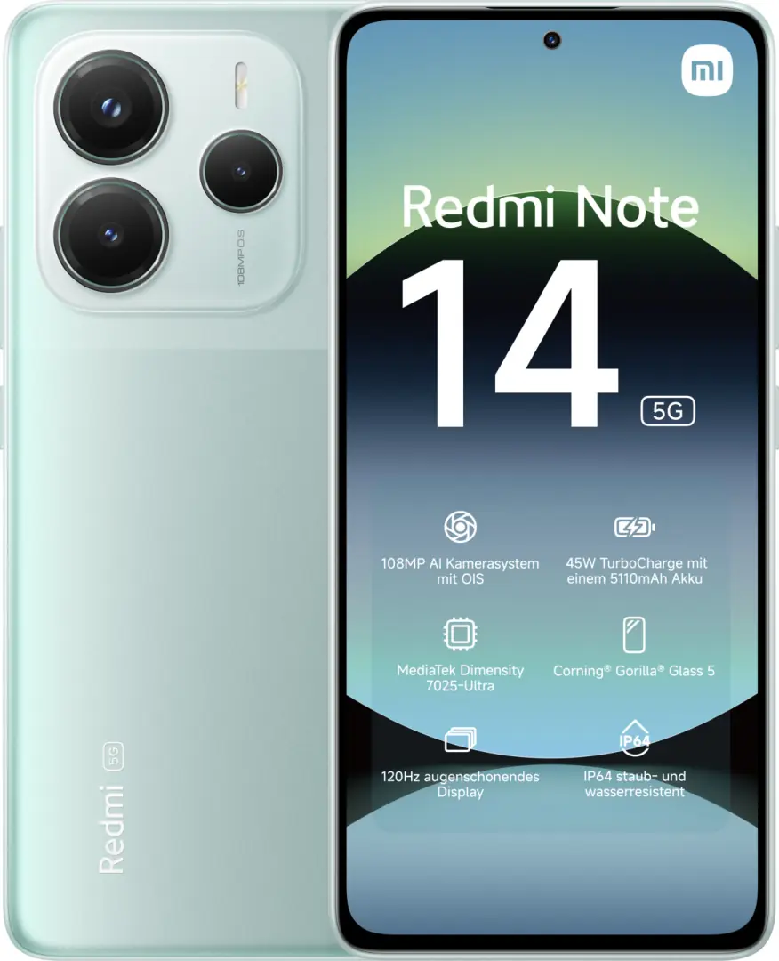 Xiaomi Redmi Note 14 5G 2 Xiaomi Redmi Note 14 5G colar green